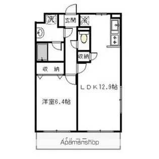 レスティア【1階】の間取り